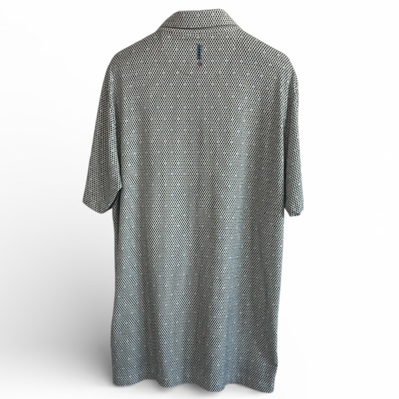 johnnie-O Linxter Vestal Performance Polo/Golf Shirt - White/Black/Blue - Picture 3 of 10